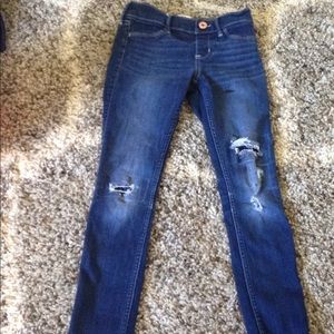 Abercrombie kids jean ripped leggings